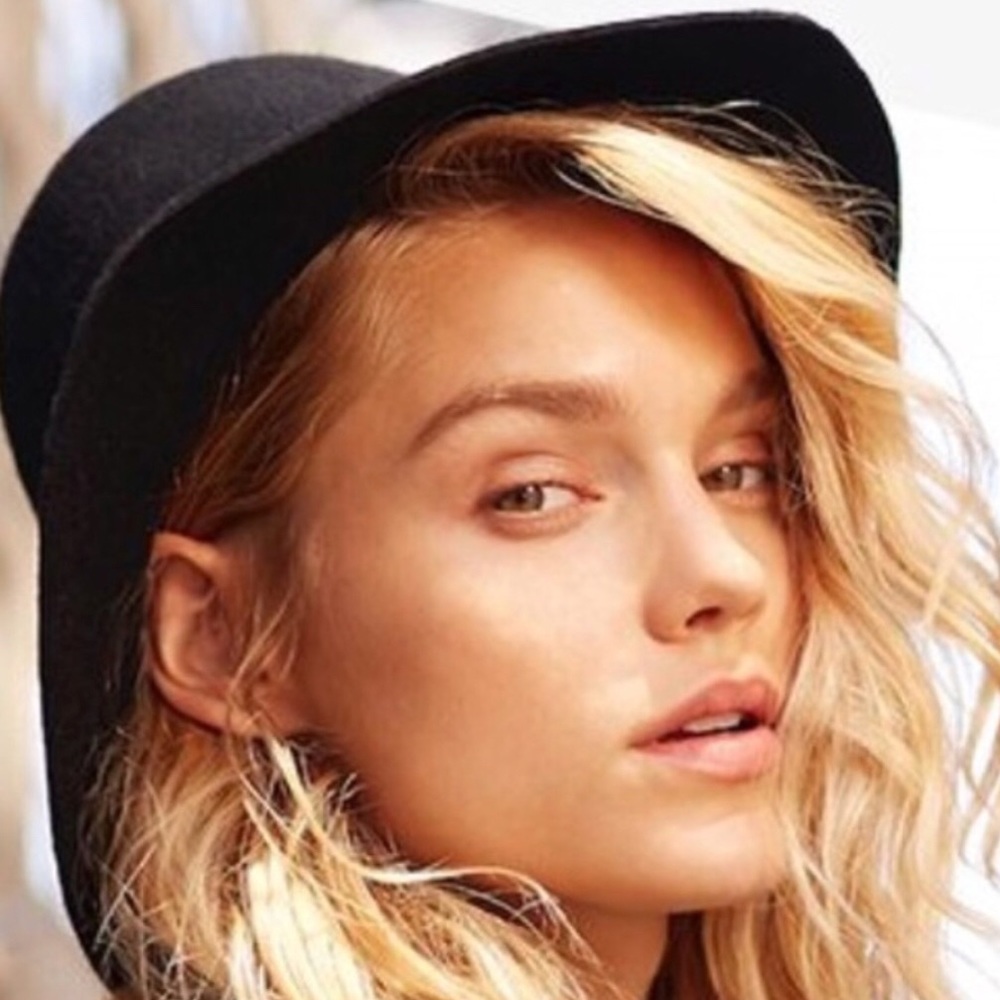 Jack + Lucy Black Adjustable Felt Hat